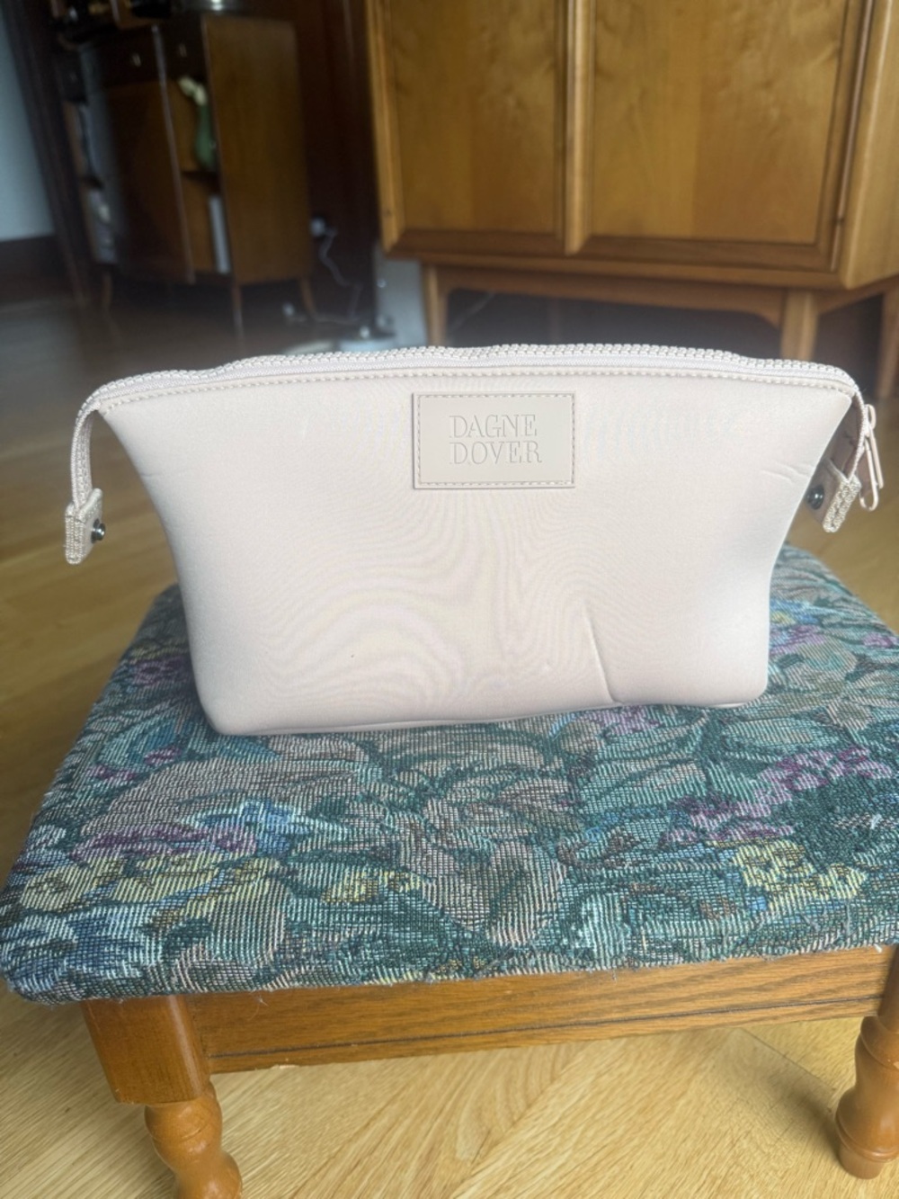 Dagne Dover Blush Pink Zip Cosmetic Pouch